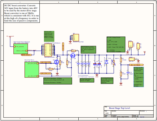 E-Bike Boost Stage Schematic